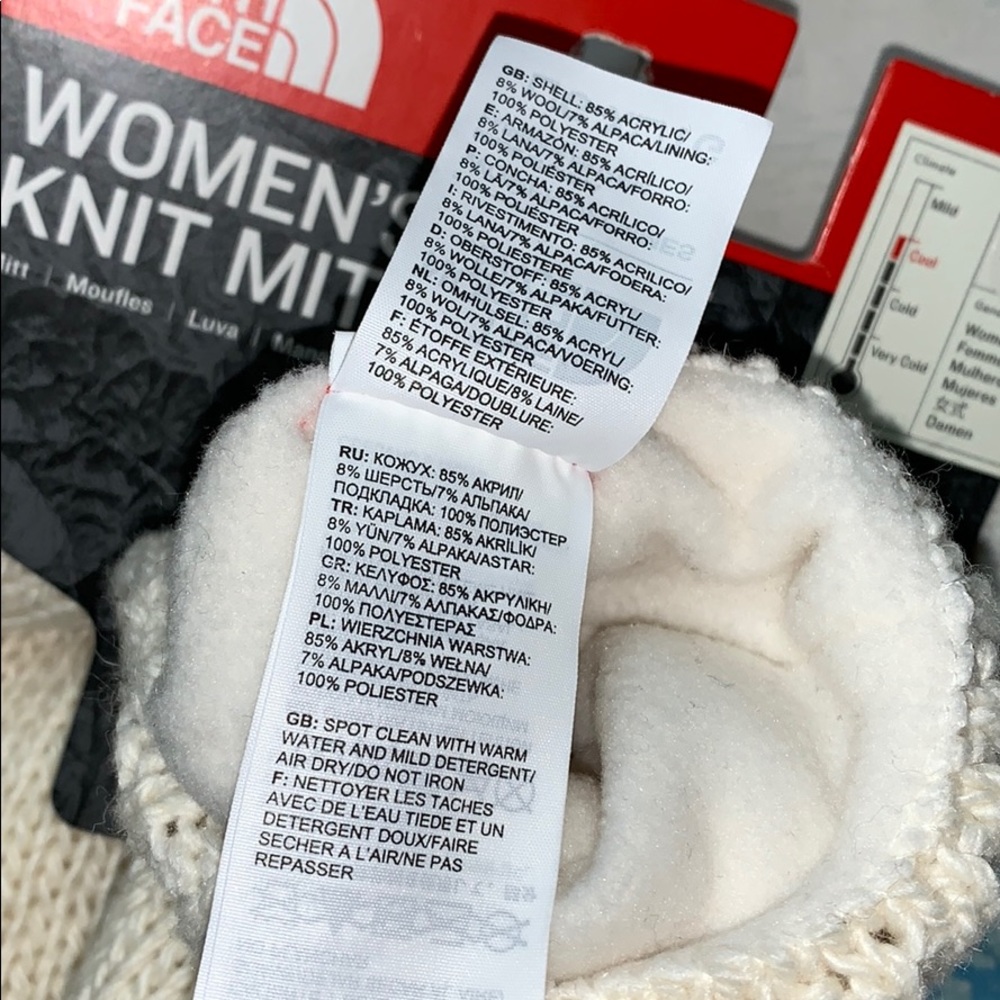 The North Face Womens Cable Knit Mitt - Picture 5 of 7